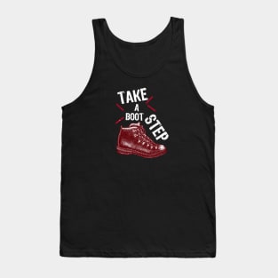 TAKE A BOOT STEP CAMPING Tank Top